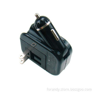 2 in 1 Dual USB Wall Charger/USB Car Charger (CW01)